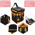 thumbnail image 2 of Dog Retro Foldable Car Trash Can with Lid, Leak-Proof Mini Trash Can, Car Trash Bin, Trash Can for Car with Hanging Storage Bag, 2 of 6