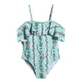 thumbnail image 4 of Traje de Baño de Niñas Pequeñas Traje de Baño Combinado Impreso de Verano para Niños de 4-8 Años de Edad Trajes de Baño para Niñas, 4 of 8