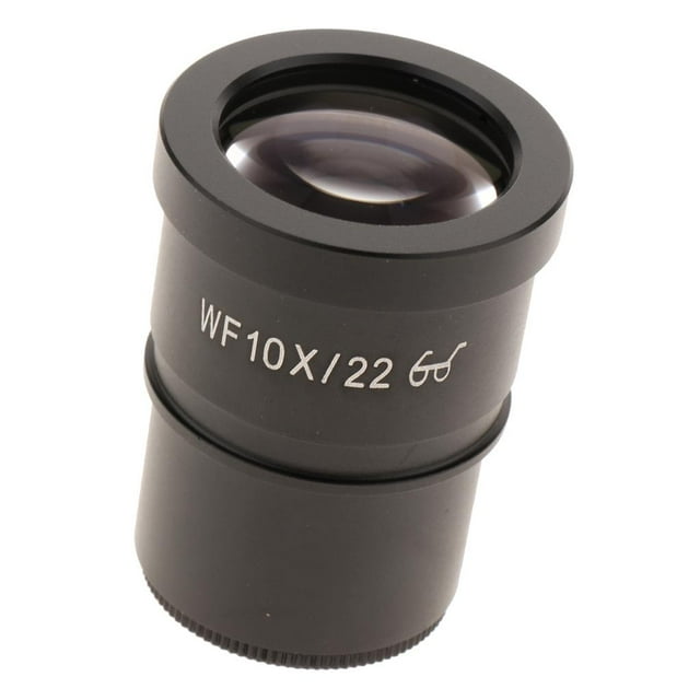 Microscopio biológico con ocular gran angular de campo de 22 mm WF10X, 30 mm, negro Soledad 10X Microscopio Ocular