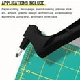 thumbnail image 5 of Craft Cutting Tools Stainless Steel Craft Knives with 15°/30°/45°360-degree Rotating Blade Art Cutting Tool for Craft, Hobby, Scrapbooking, Stencil (Black), 5 of 9