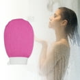 thumbnail image 2 of Unique Bargains 1 Pc Rayon Shower Gloves Exfoliating Gloves for Bathroom 8.86"x6.02" Pink, 2 of 6