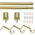 thumbnail image 6 of Better Homes & Gardens 1" Brass Finish Cylinder Single Curtain Rod 42" to 120", 6 of 8