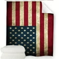 thumbnail image 6 of America Flag Blanket Cozy Patriotic All Season Throw Blanket Easy Care, Stain & Tear Resistant, Perfect for Sofa, Bed & Travel, 6 of 8