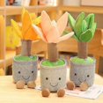 thumbnail image 1 of Lifelike Plush Fortune Tree Toy Stuffed Pine Bearded Trees Bamboo Potted Plant Decor Desk Window Decoration Gift For Home Kids, 1 of 5