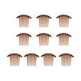 thumbnail image 1 of 10 peinetas laterales para el cabello con bordes redondeados y suaves, elegantes y a la moda, de ABS, para niñas., 1 of 14