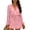 Pink, variant on BRGZLK Womens Summer Dresses Fashion Casual Solid Color Lightweight Breathable Turn-Down Collar Mini Dress Long Sleeve Drawstring Waist Sundress for Daily Red S