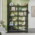 thumbnail image 1 of Greenstell 67" Industrial 6-Tier Bookshelf, Storage Rack with Open Shelves, Metal Frame, Grey, 1 of 6