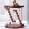 thumbnail image 4 of Mesa de tensegridad, juguete científico con estructura de tensegridad, adornos de mesa de tensegridad, decoración del hogar, juguete de escritorio para adultos, marrón, 4 of 5