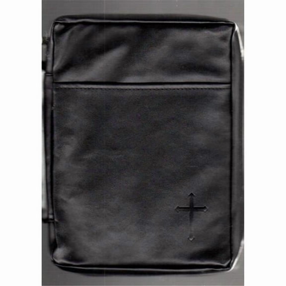 Swanson Christian Supply 199291 Imitation Leather-Cross Bible Cover, Black - Large