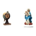 thumbnail image 1 of Reloj De Mesa Con Figura De Globo Terráqueo Moderno Y Decoración De Escritorio Acrílica 2D. Adorno Artesanal único De Colección Para Oficina, Estante, Dormitorio, Armario, Hogar, Chimenea., 1 of 8