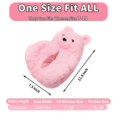 thumbnail image 4 of Zapatillas ROVANCHY Oso de peluche rosa de felpa para mujer, 4 of 7
