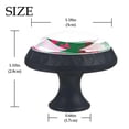 thumbnail image 3 of 4 Pcs Christmas Knobs for Kitchen Cabinet Cupboard Dresser Bookcase Drawer Pulls Handles Round Home Decor, 3 of 5