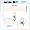 thumbnail image 2 of Uxcell 2 Pack 360°Rotating Phone Lanyard Tab Ultra-Thin No-Adhesive Phone Tether Patch Smartphone Case Universal Adapter Case for Travel Daily Use (Dial Plate Plateado, Parche Beige), 2 of 7