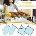 thumbnail image 5 of Salouo Cute Bunny for Oven Mitts and Potholders BBQ Gloves-Oven Mitts and Pot Holders Non-Slip Cooking Gloves for Cooking Baking Grilling (4-Piece Set), 5 of 6