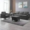 thumbnail image 1 of ijuicy Sectional Sofa Set,2PCS Living Room Furniture Couch Sets with Movable Storage Ottoman & Side Pockets,Include Sofa,Chair,Dark Gray, 1 of 7