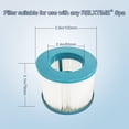 thumbnail image 5 of RELXTIME 2 Pack Spa Filter Cartridges for Pool Hot Tub Filters Replacement, 11.8" x 6.1" x 3.9", 5 of 7