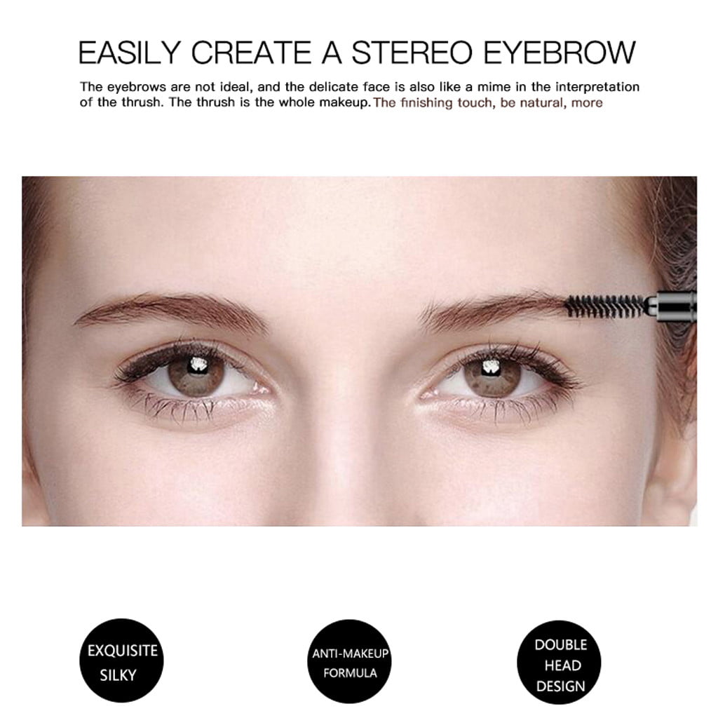 Byedog❤❤Double-Head Brush Eyebrow Lasting Waterproof Not Blooming Easy to Color