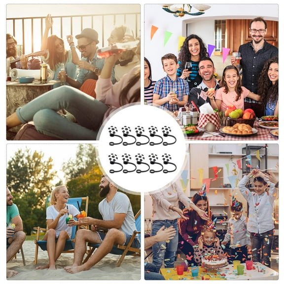 Raindrops  10 Pcs Straw Cap Toppers Silicone Straws Reusable Caps Baby