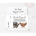 thumbnail image 3 of Inkdotpot 30 Books For Baby Shower Request Cards Bring A Book Instead Of A Card Raccoon and Fox Jungle Animals Baby Shower Invitations Inserts Games, 3 of 6
