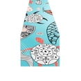 thumbnail image 2 of MKHERT Cute Turtle With Narwhal Table Runner for Kitchen Wedding Party Home Decor 14x72 inch, 2 of 4