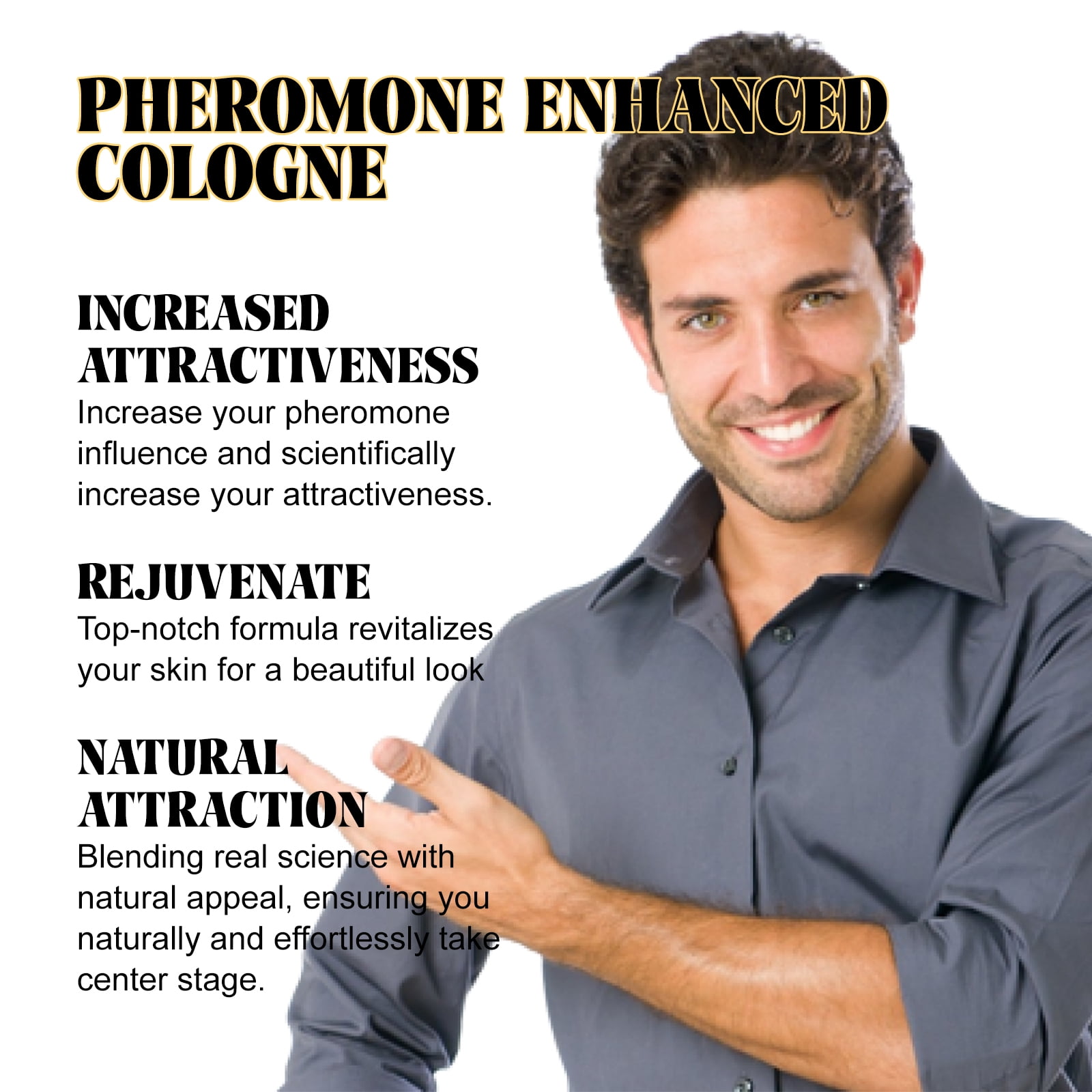 Alvantor Love Bombed Pheromone Cologne for Men 1 fl. oz