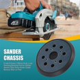 thumbnail image 4 of 5 inch 8 Holes 125mm Hook Loop Sanding Backing Pad for Makita Orbital Sander Disk Discs Porter Cable, 4 of 5
