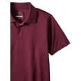 thumbnail image 5 of Wonder Nation Boys School Uniform Short Sleeve Performance Polo Shirt, 2-Pack Value Bundle, Sizes 4-18 & Husky, 5 of 5
