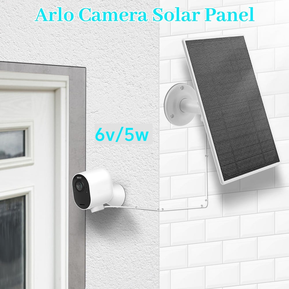 5W Solar Panel for Arlo Pro 5S 2K/3/4 for Ultra 2 IP66 with 4M Charging Cable 6V