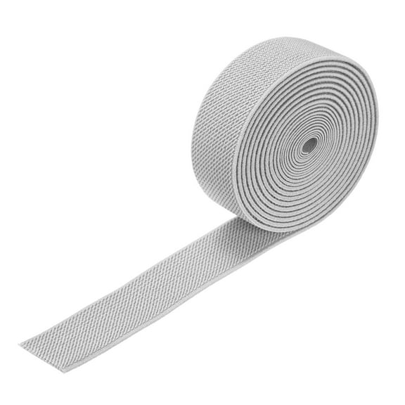 Uxcell Elastic Bands for Sewing, 1 Inch 4 Yards Knit Elastic Spool [Light gray]