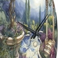 thumbnail image 3 of Designart "Oasis of Blooms III" Garden Oversized Wall Clock, 3 of 5