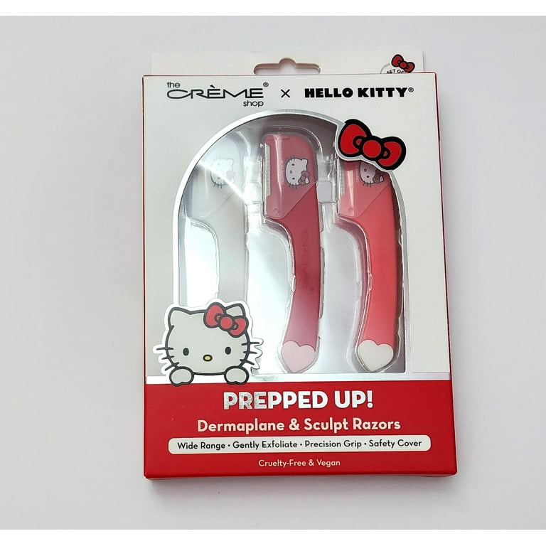 sakuradalele　ストッフナゲル 6個セット　リプロダクト The Crème Shop, Hello Kitty Dermaplane & Sculpt Razors, Removes