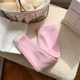 thumbnail image 3 of YunPes Toddler Baby Girls Leggings Basic Plain Rib Knit Athletic Pants Cute Lace Trim Footless Tight for Kids Yoga Gym Track Pants, 3 of 3