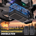 thumbnail image 3 of Foam Drone RC Airplane for Kids and Beginners, Remote Control Plane Fighter Jet with Light, Auto Hovering, 360° Flip and 2 Batteries (15 Mins), 3 of 7