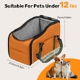 thumbnail image 3 of Pet Booster Seat for Cars, Portable Dog Car Seat with Harness, Sturdy Travel Vehicle Pet Bed for Small Dogs, Easy to Clean, 3 of 9