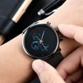 thumbnail image 1 of Men Round Dial Alloy Straps No Number Analog Quartz Wrist Watch Jewelry Gift, 1 of 8