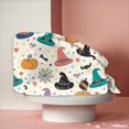 thumbnail image 5 of Kamentoy Women Halloween Witch Hat Halloween Print Ponytail Scrub Cap Soft Elastic Breathable Adjustable Work Hat For Fall Holiday Party Headwear For Women, 5 of 5