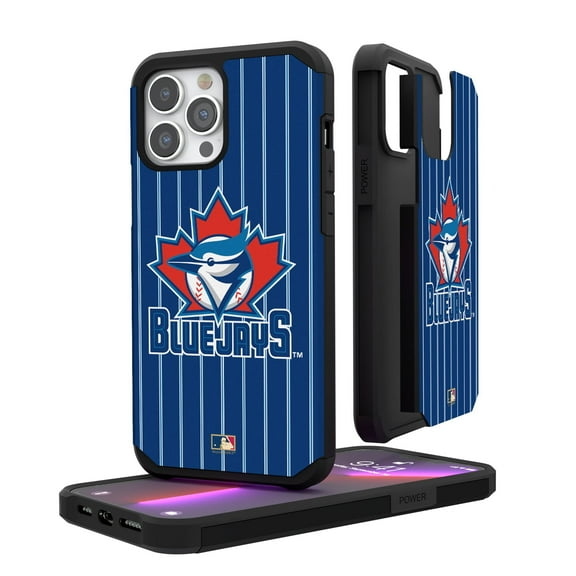 Toronto Blue Jays 1997-2002 Logo iPhone Pinstripe Cooperstown Design Rugged Case