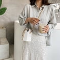 thumbnail image 3 of Women‘S Fashion Transparent Chain Bag Patchwork Package Chain Bucket Bag, 3 of 6