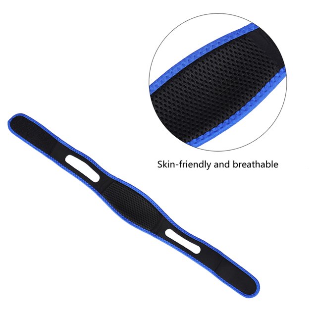 Correa antironquidos ANGGREK GDJM05 Nylon Negro 25,2 x 2,9 Pulgadas