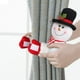 thumbnail image 5 of Juego de 2 alzapaños con hebilla para cortina de Navidad, alzapaños con hebilla para cortina de muñeco de nieve de Papá Noel, decoración para ventanas, adorno para botella de vino, 5 of 5