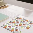 White Control Slips Football and Volleyball White Pattern Square Mouse Pad, Precision ...