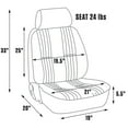 thumbnail image 3 of Scat 80-1300-54L Pro 90 W/Headrest Beige Vinyl Left Fits select: 1975-2003 FORD F150, 1993-2007 HONDA CIVIC, 3 of 4