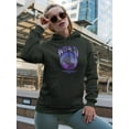 thumbnail image 2 of Abstract World Rave Style. Hoodie Women -Image by Shutterstock, Female XX-Large, 2 of 4