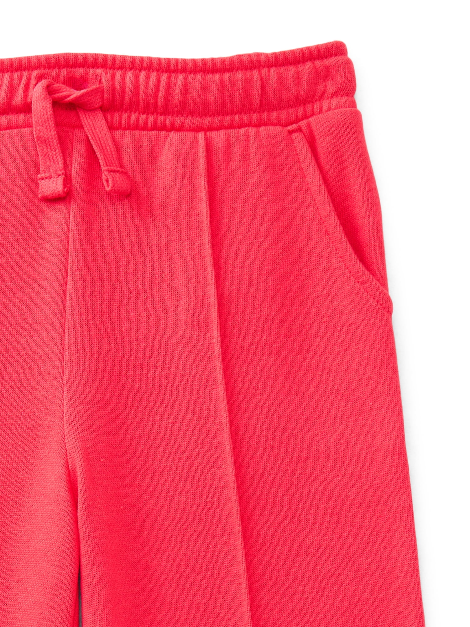 Wonder Nation Toddler Girls Fleece Wide Leg Pants, Sizes 12M-5T