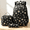 Black, variant on Bisitoy 3 in 1 Daisy Print Backpack Set Large Capacity Casual Daypack with Handbag & Pencil Pouch, Fashion Laptop Backpack for Office, Students, Daily Travel