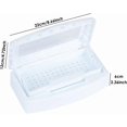 thumbnail image 5 of Caja organizadora de plástico para herramientas de manicura, limpia y esterilizante, con tapa transparente, bandeja desinfectante, tapa transparente para pinzas de uñas, peluquería, spa y manicura., 5 of 5