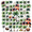 2A, variant on cartoon Palm Tree Coconut Stickers, Waterproof Palm Tree Coconut Sticker for Water Bottle Laptop Phone Cases Planner Skateboard Luggage Helmet Party Favor Decor, Ideal for Adults Teens Teacher Rewards