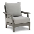 thumbnail image 3 of Signature Design by Ashley Contemporary Visola Lounge Chair with Cushion, Set of 2, Gray, 3 of 7