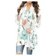 thumbnail image 2 of Cardigan pour Filles Cardigan pour Femmes à la Mode à Manches Longues Cardigan Imprimé Floral Veste Haut Cardigans d'Été pour Femmes Léger en Liquidation, 2 of 6