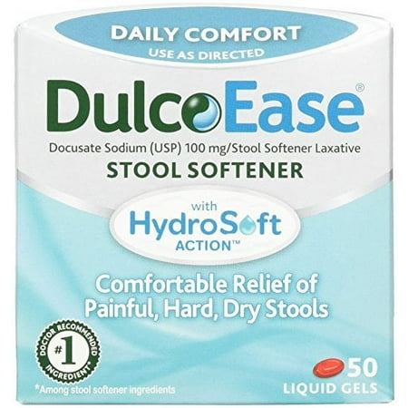 DulcoLax Stool Softener Sugar Free, 50 Liquid Gels